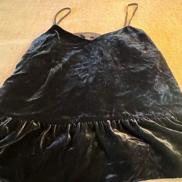 J. Crew Black Velvet Sleeveless Blouse - Picture 6 of 6